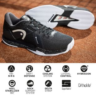 Теннисная обувь Head SPRINT PRO 4.0 SF Clay Men BKWH - 27.5 см (Eur. 42.5)